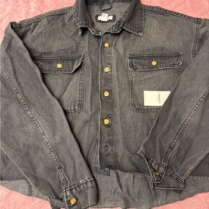 cropped denim jacket